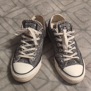 Converse All Star 553325f‎ CTAS OX  Color Black Egret White Textile 7 Women